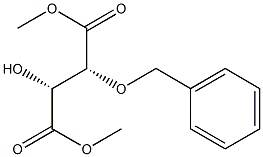 (2R,3R)-2-Hydroxy-3-benzyloxysuccinic acid dimethyl ester 结构式