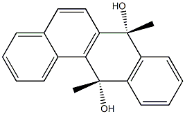 (7R,12S)-7,12-Dihydro-7,12-dimethylbenz[a]anthracene-7,12-diol 结构式