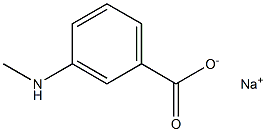 m-(Methylamino)benzoic acid sodium salt 结构式