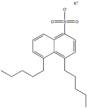 4,5-Dipentyl-1-naphthalenesulfonic acid potassium salt 结构式