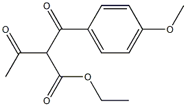 2-(4-Methoxybenzoyl)acetoacetic acid ethyl ester 结构式