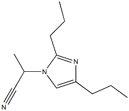 1-(1-Cyanoethyl)-2,4-dipropyl-1H-imidazole 结构式