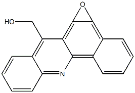 5,6-Epoxy-7-(hydroxymethyl)benz[c]acridine 结构式