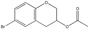 Acetic acid 6-bromochroman-3-yl ester 结构式