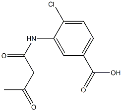 2'-Chloro-5'-carboxyacetoacetanilide 结构式