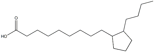 9-(2-Butylcyclopentyl)nonanoic acid 结构式