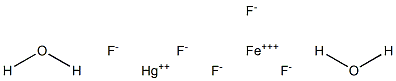 Mercury(II) iron(III) fluoride dihydrate 结构式