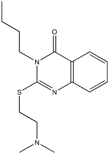 2-[2-(Dimethylamino)ethylthio]-3-butyl-quinazolin-4(3H)-one 结构式