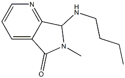 6,7-Dihydro-6-methyl-7-(butylamino)-5H-pyrrolo[3,4-b]pyridin-5-one 结构式