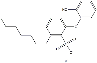 2'-Hydroxy-3-heptyl[oxybisbenzene]-2-sulfonic acid potassium salt 结构式