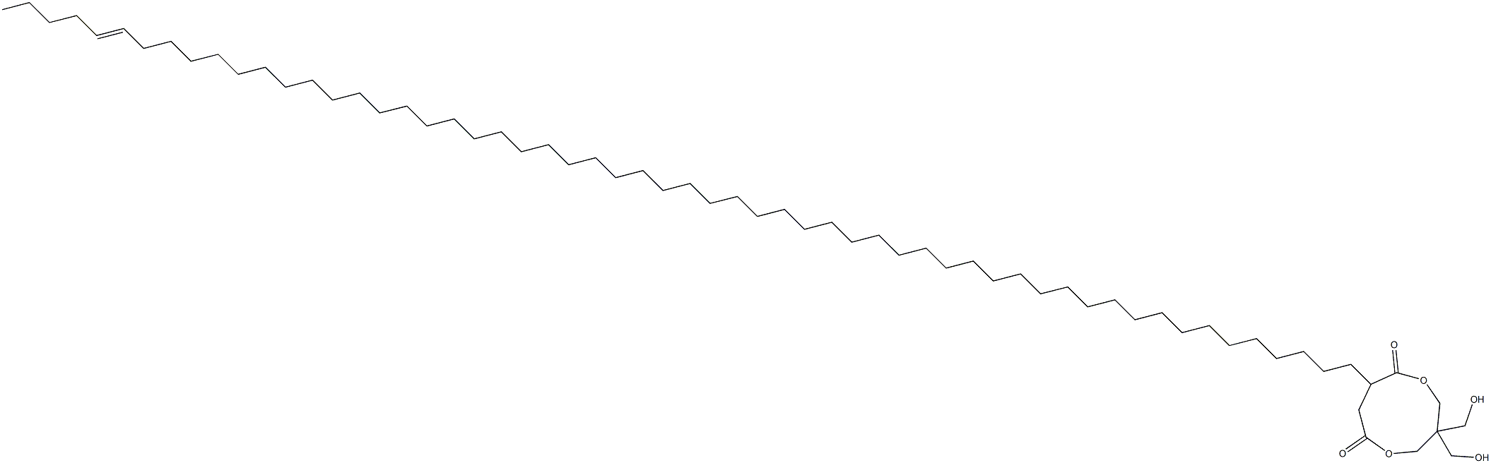 3,3-Bis(hydroxymethyl)-8-(53-octapentacontenyl)-1,5-dioxacyclononane-6,9-dione 结构式