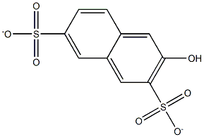(3-Hydroxy-2,7-naphthalenedisulfonic acid)dianion 结构式