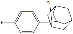 2-Chloro-2-(4-fluorophenyl)adamantane 结构式