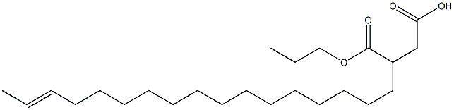 3-(15-Heptadecenyl)succinic acid 1-hydrogen 4-propyl ester 结构式
