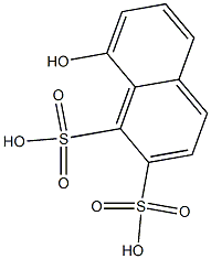 8-Hydroxy-1,2-naphthalenedisulfonic acid 结构式