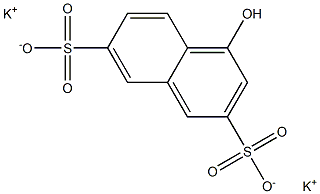 4-Hydroxy-2,7-naphthalenedisulfonic acid dipotassium salt 结构式