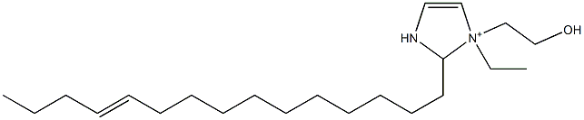 1-Ethyl-1-(2-hydroxyethyl)-2-(11-pentadecenyl)-4-imidazoline-1-ium 结构式