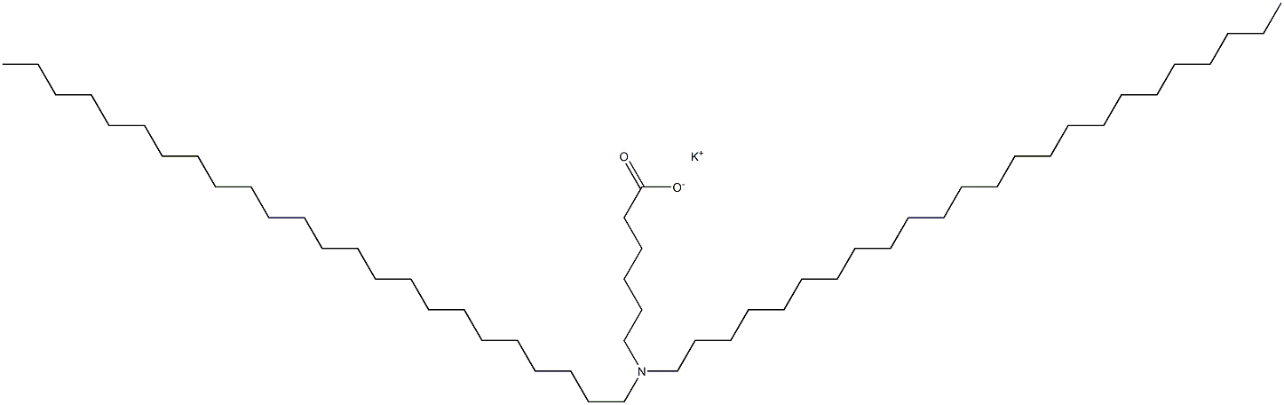 6-(Ditetracosylamino)hexanoic acid potassium salt 结构式