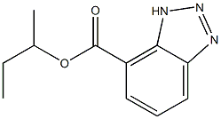 3H-Benzotriazole-4-carboxylic acid (1-methylpropyl) ester 结构式