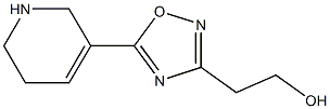 3-(2-Hydroxyethyl)-5-[(1,2,5,6-tetrahydropyridin)-3-yl]-1,2,4-oxadiazole 结构式