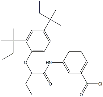 3-[2-(2,4-Di-tert-pentylphenoxy)butyrylamino]benzoyl chloride 结构式