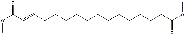 2-Hexadecenedioic acid dimethyl ester 结构式
