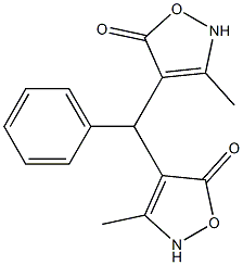 4,4'-[Phenylmethylene]bis[3-methylisoxazol-5(2H)-one] 结构式