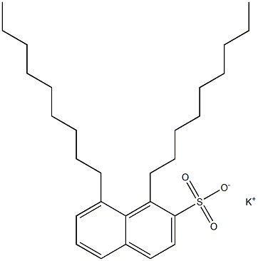 1,8-Dinonyl-2-naphthalenesulfonic acid potassium salt 结构式