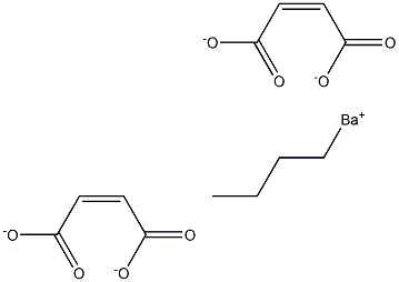 Bis(maleic acid 1-butyl)barium salt 结构式