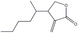 5-Hexyl-3-methylene-4,5-dihydrofuran-2(3H)-one 结构式