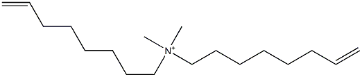 N,N-Dimethyl-N,N-di(7-octenyl)aminium 结构式