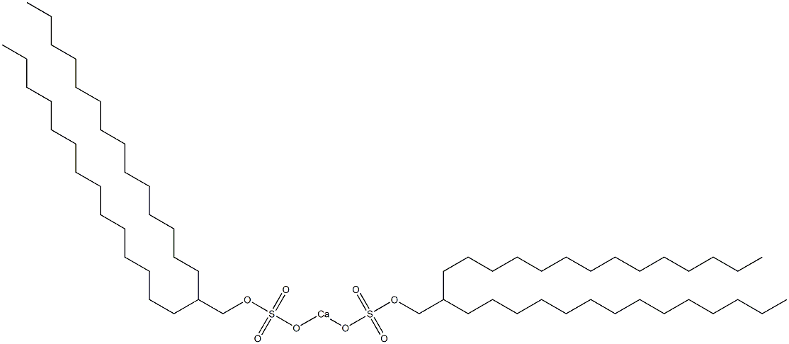 Bis(2-tetradecylhexadecyloxysulfonyloxy)calcium 结构式