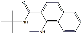 N-tert-Butyl-1-(methylamino)naphthalene-2-carboxamide 结构式