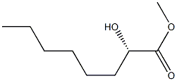 [S,(+)]-2-Hydroxyoctanoic acid methyl ester 结构式