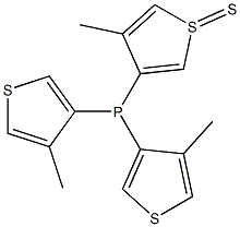 Tris(4-methyl-3-thienyl)phosphine sulfide 结构式