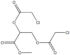 (-)-2-O,3-O-Bis(chloroacetyl)-L-glyceric acid methyl ester 结构式