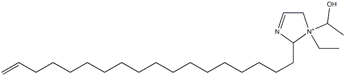 1-Ethyl-1-(1-hydroxyethyl)-2-(17-octadecenyl)-3-imidazoline-1-ium 结构式