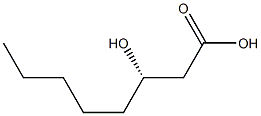 [S,(+)]-3-Hydroxyoctanoic acid 结构式