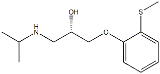 (S)-1-(Isopropylamino)-3-[o-(methylthio)phenoxy]-2-propanol 结构式