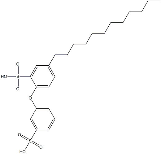 5-Dodecyl-2-(3-sulfophenoxy)benzenesulfonic acid 结构式
