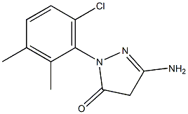 3-Amino-1-(6-chloro-2,3-dimethylphenyl)-5(4H)-pyrazolone 结构式