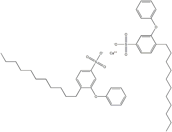 Bis(3-phenoxy-4-undecylbenzenesulfonic acid)calcium salt 结构式