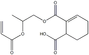 2-Cyclohexene-1,2-dicarboxylic acid hydrogen 2-[2-(acryloyloxy)propyl] ester 结构式