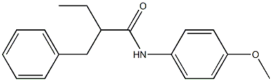 N-(4-Methoxyphenyl)-2-benzylbutanamide 结构式