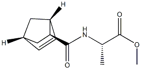 N-[[(1R,2S,4R)-Bicyclo[2.2.1]hept-5-en-2-yl]carbonyl]-L-alanine methyl ester 结构式