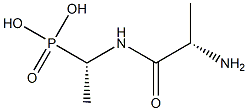 [(1S)-1-(L-Alanylamino)ethyl]phosphonic acid 结构式