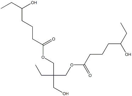 Bis(5-hydroxyheptanoic acid)2-ethyl-2-(hydroxymethyl)-1,3-propanediyl ester 结构式