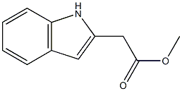 1H-Indole-2-acetic acid methyl ester 结构式