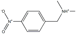 4-Nitro-N,N-dimethylbenzenemethanaminium 结构式