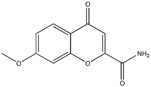 7-Methoxy-4-oxo-4H-1-benzopyran-2-carboxamide 结构式